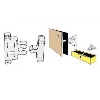 Nottolino a scatto in nylon bianco